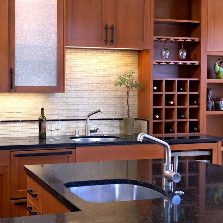 Kitchen with Glass panel, New Ideas